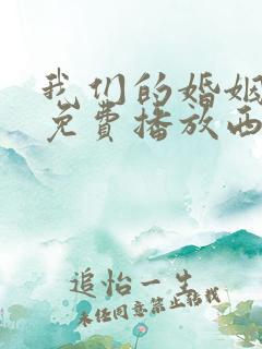 我们的婚姻全集免费播放西瓜