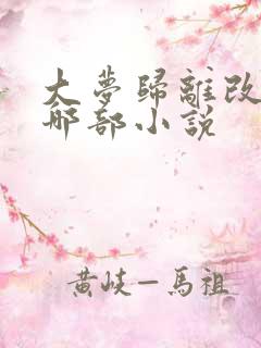 大梦归离改编自哪部小说