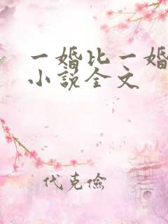 一婚比一婚还高小说全文