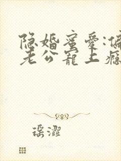 隐婚蜜爱:偏执老公宠上瘾小说