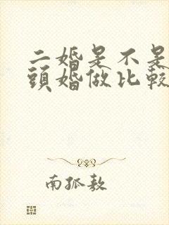 二婚是不是会和头婚做比较吗