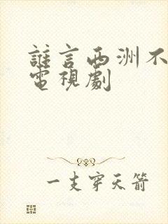 谁言西洲不知意电视剧