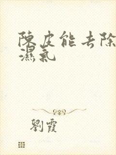 陈皮能去除体内湿气