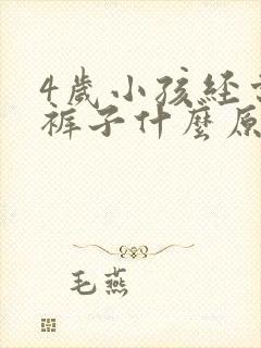 4岁小孩经常尿裤子什么原因