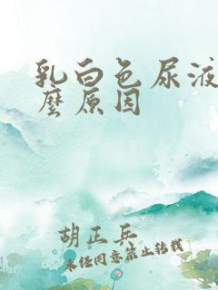 乳白色尿液是什么原因