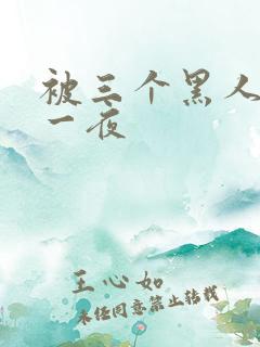 被三个黑人猛躁一夜
