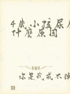 4岁小孩尿床是什么原因