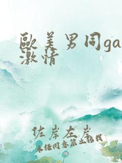 欧美男同gay激情