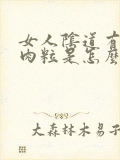 女人阴道有个肉肉粒是怎么回事