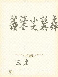 裴湛小说免费阅读全文无弹窗