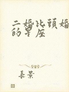 二婚比头婚幸福的星座