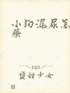 小狗漏尿怎么治疗