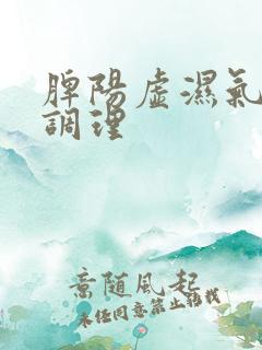 脾阳虚湿气重咋调理