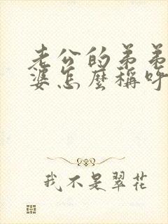 老公的弟弟的老婆怎么称呼