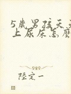 5岁男孩天天晚上尿床怎么回事