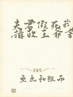 夫君假死我高嫁,摄政王爷舍命宠短剧