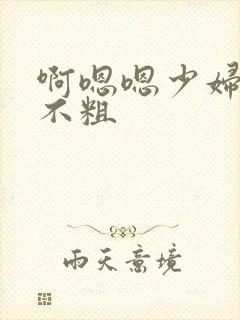 啊嗯嗯少妇啊水不粗