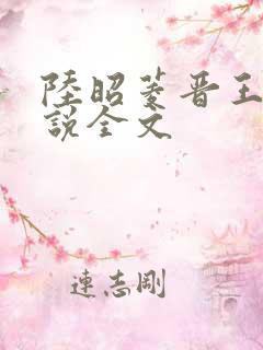 陆昭菱晋王的小说全文