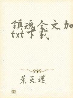 镇魂全文加番外txt下载