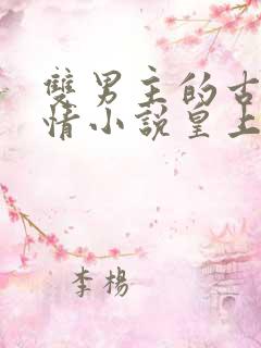 双男主的古代言情小说皇上和摄政王