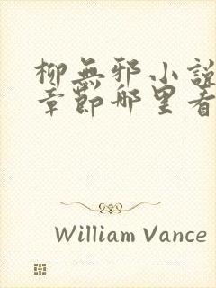 柳无邪小说最新章节哪里看