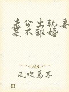 老公出轨妻子就是不离婚