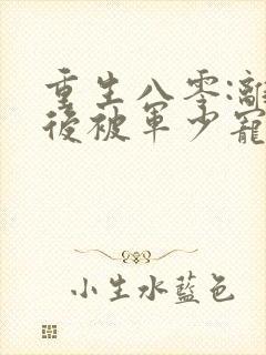 重生八零:离婚后被军少宠上天 小白蛇