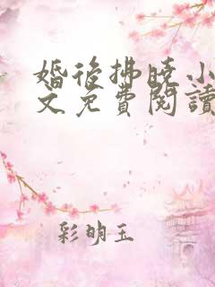 婚后拂晓小说全文免费阅读