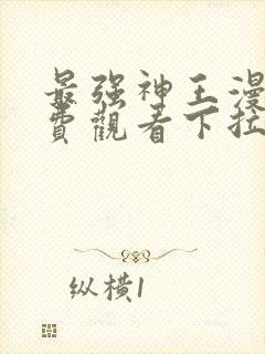 最强神王漫画免费观看下拉式六漫画