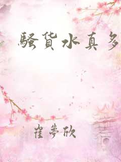 骚货水真多h