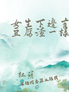 女生下边有白色豆腐渣一样的东西