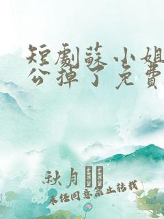 短剧苏小姐你老公掉了免费观看