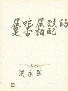 属蛇属猴的婚姻是否相配