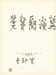 裴许氏小说全文免费阅读无删减