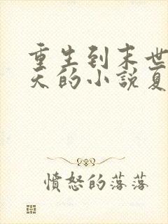 重生到末世前十天的小说夏范