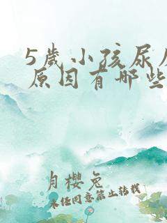 5岁小孩尿床的原因有哪些