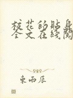 校花的贴身高手全文在线阅读