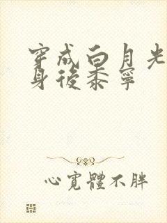 穿成白月光的替身后黍宁