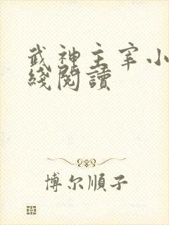 武神主宰小说在线阅读