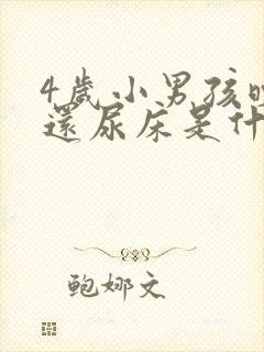 4岁小男孩晚上还尿床是什么原因