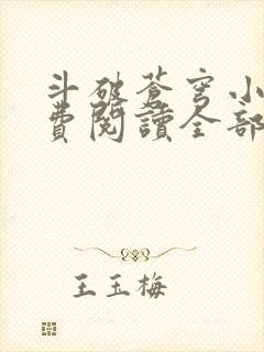 斗破苍穹小说免费阅读全部无弹窗