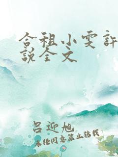 合租小雯许剑小说全文