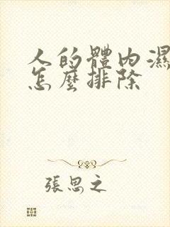 人的体内湿气重怎么排除