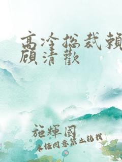 高冷总裁赖上我顾清欢