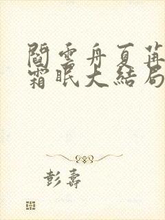 阎云舟夏苒苒沈霜眠大结局