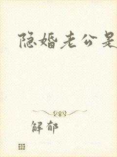 隐婚老公是豪门