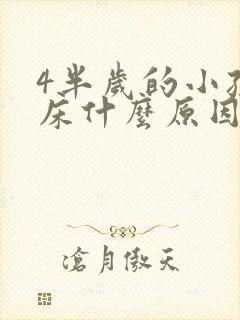 4半岁的小孩尿床什么原因