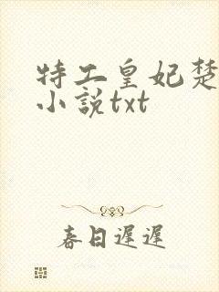 特工皇妃楚乔传小说txt