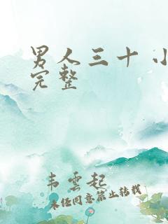 男人三十 小说完整