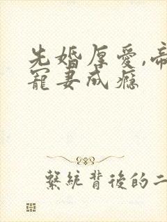 先婚厚爱,帝少宠妻成瘾